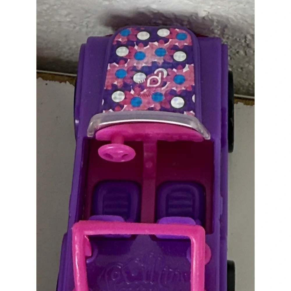 Mattel 2007 Polly Pocket Wheels Car #10 Glitzy Grape w/ Driver